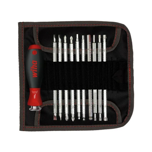 Wiha SYSTEM 6 SoftFinish&Acirc;&reg; Interchangeable Screwdriver Set, 12 Piece
