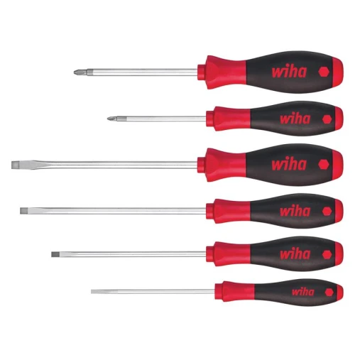 Wiha SoftFinish&Acirc;&reg; SL/PZ Screwdriver Set, 6 Piece