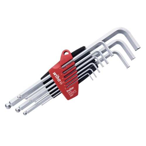 Wiha ProStar Hex Ball End L-key Set, 9 Piece