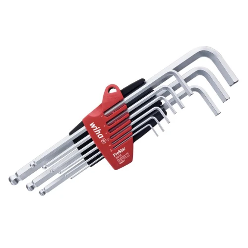 Wiha ProStar Hex Ball End L-key Set, 9 Piece