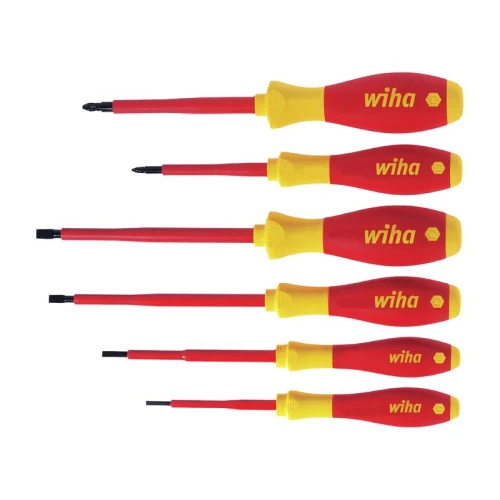 Wiha SoftFinish&Acirc;&reg; electric SL/PZ Screwdriver Set, 6 Piece