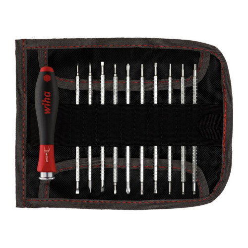 Wiha SYSTEM 4 SoftFinishÂ® Interchangeable Screwdriver Set, 12 Piece