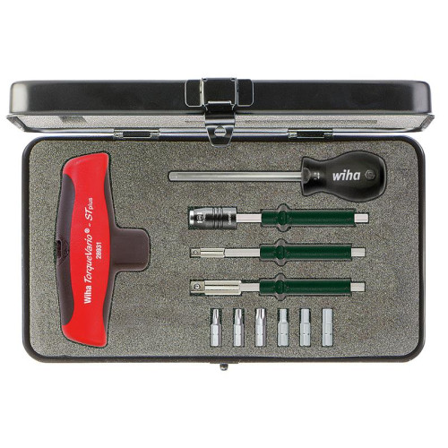 Wiha TorqueVario®-S T Screwdriver Set, 11 Piece