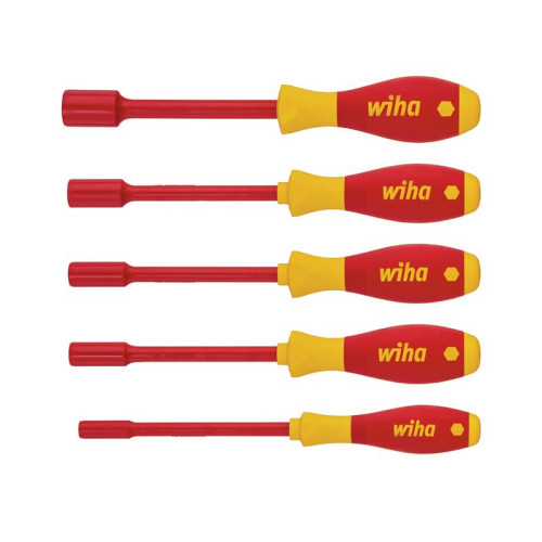 Wiha SoftFinishÂ® electric Hex Nut Driver Set, 5 Piece