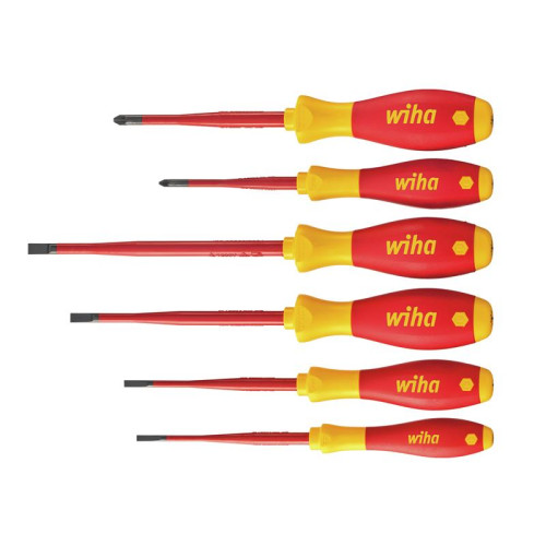 Wiha SoftFinish® electric slimFix SL/PZ Screwdriver Set, 6 Piece
