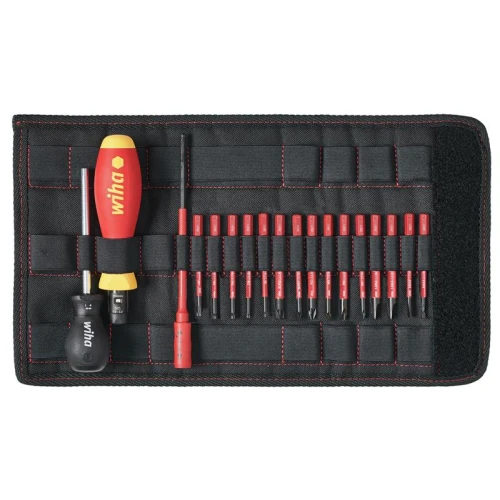 Wiha TorqueVario&Acirc;&reg;-S electric Screwdriver Set, 19 Piece
