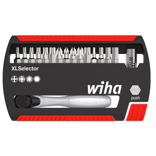 Wiha XLSelector Ratchet Bit Set, 17 Piece