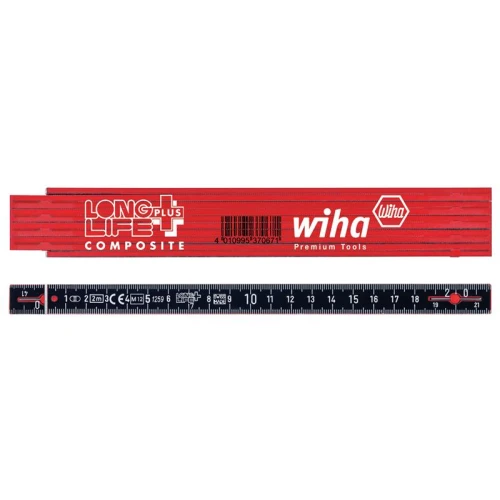 Wiha LongLife Plus Composite Folding Ruler 2m