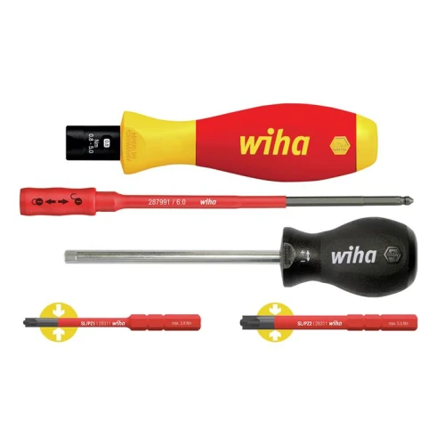 Wiha TorqueVario&Acirc;&reg;-S electric Screwdriver Set, 5 Piece