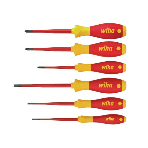 Wiha SoftFinish® electric SL/PH/PZS Screwdriver Set, 6 Piece