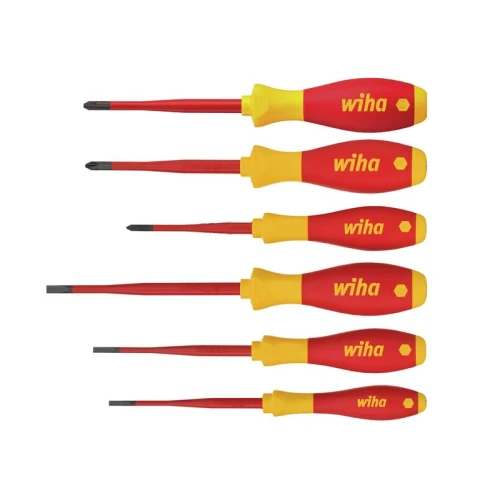 Wiha SoftFinish&Acirc;&reg; electric SL/PH/PZS Screwdriver Set, 6 Piece