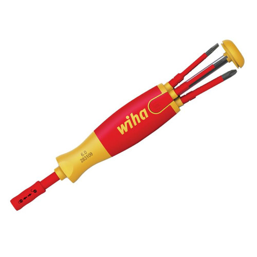 Wiha LiftUp electric Bit Magazine SL/PH Screwdriver Set, 6 Piece