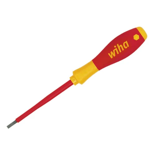 Wiha SoftFinish&Acirc;&reg; electric slimFix Screwdriver Slotted 4.0 x 100mm