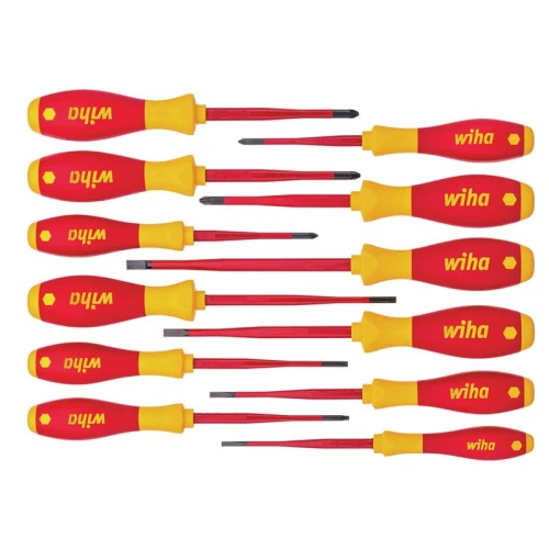 Wiha SoftFinish&Acirc;&reg; electric slimFix Screwdriver Set, 12 Piece
