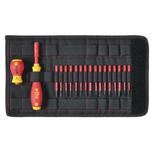 Wiha SoftFinish® electric slimVario Screwdriver Set, 19 Piece
