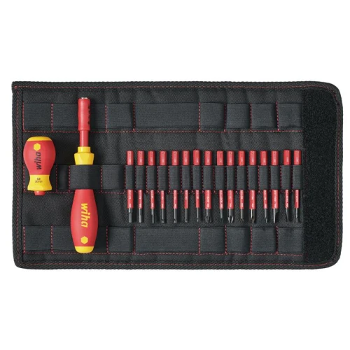 Wiha SoftFinish&Acirc;&reg; electric slimVario Screwdriver Set, 19 Piece