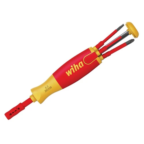 Wiha LiftUp electric Bit Magazine SL/PZ/PZS Screwdriver Set, 6 Piece