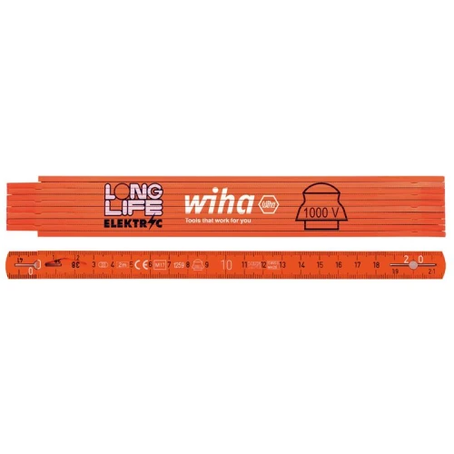 Wiha Longlife&Acirc;&reg; Electrician's Folding Ruler 2m