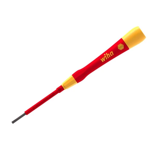 Wiha PicoFinish&Acirc;&reg; Slotted Fine electric Screwdriver 2.5 x 65mm