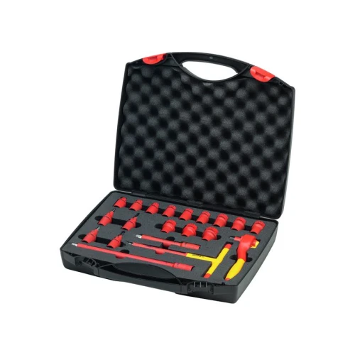 Wiha Insulated 3/8in Ratchet Wrench Set, 21 Piece (inc. Case)