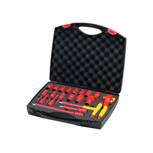 Wiha Insulated 1/2in Ratchet Wrench Set, 21 Piece (inc. Case)
