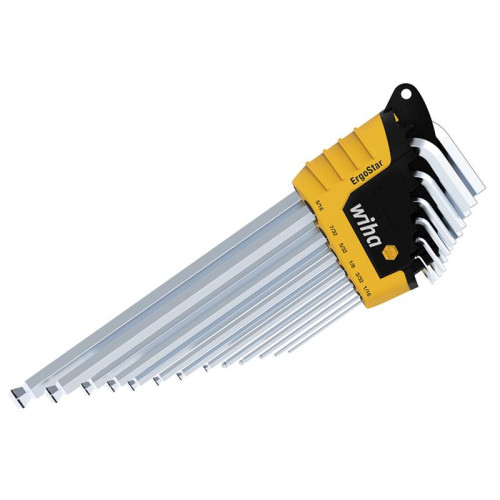 Wiha ErgoStar MagicRing® Hex Ball End L-key Set, 13 Piece