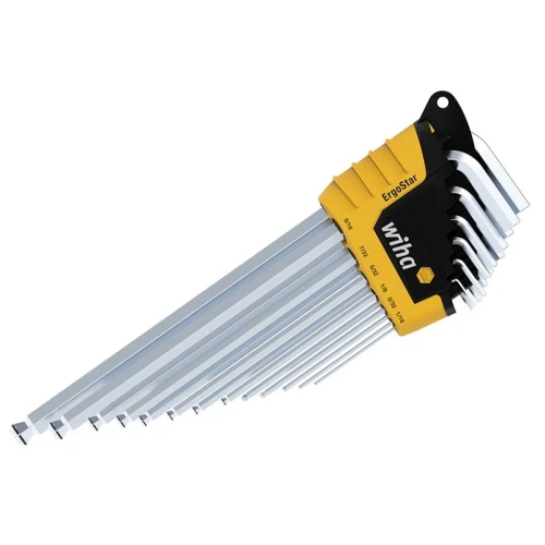Wiha ErgoStar MagicRing&Acirc;&reg; Hex Ball End L-key Set, 13 Piece