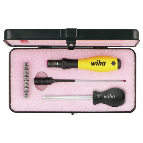 Wiha TorqueVario®-S ESD Screwdriver Set, 14 Piece (inc. Case)