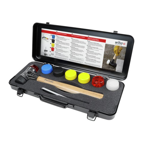 Wiha Assorted Hammer Face Set, 9 Piece