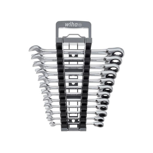 Wiha Ring Ratchet Spanner Set, 12 Piece