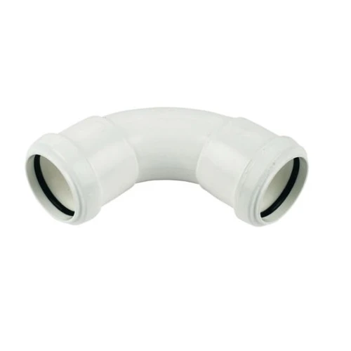 Pushfit - Swept Bend 40mm - White