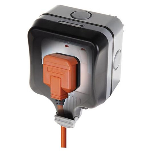 Nexus Storm Weatherproof 1 Gang 13 Amp IP Rated Double Pole Switched Socket Outlets