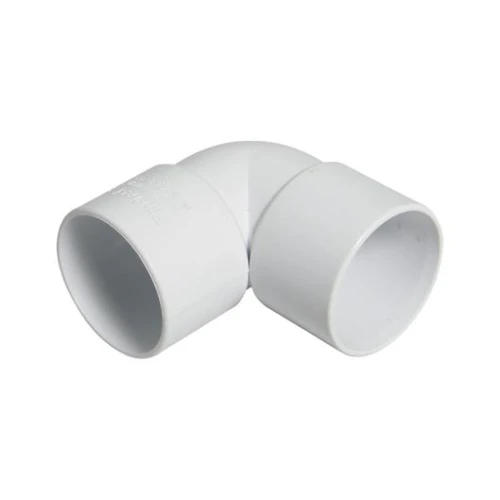 Solvent - 90 Deg Knuckle Bend 40mm - White