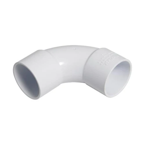 Solvent - 92 1/2 Deg Swept Bend 40mm - White