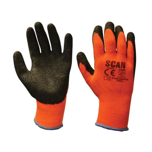 Scan Thermal Latex Gloves Pack of 3