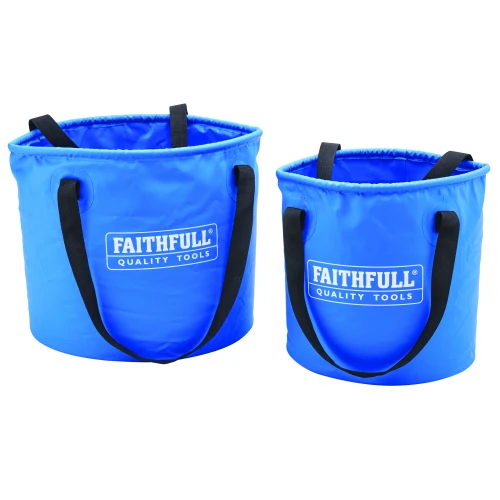 Faithfull 12L & 20L Collapsible Bucket Pack