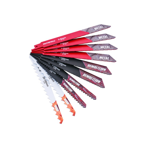 Faithfull 10 Piece Sabre Saw Blade Set