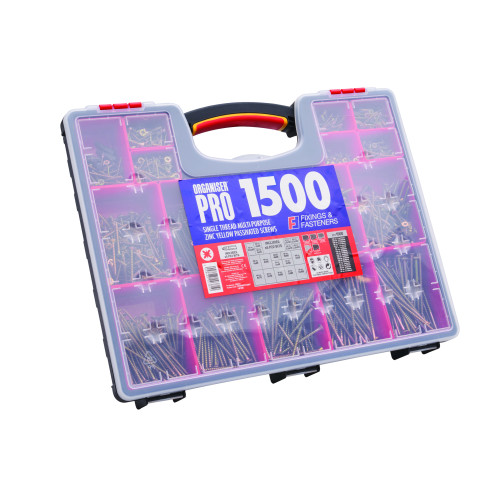 Forgefix 1500 Piece Multi Purpose Screw Organiser
