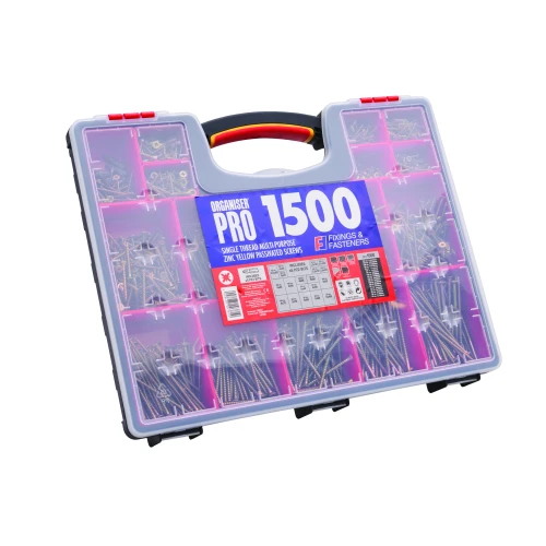 Forgefix 1500 Piece Multi Purpose Screw Organiser