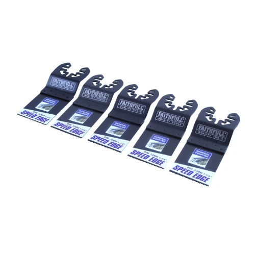 Faithfull 32mm Multi-tool Speed Edge Blade 5 Pack