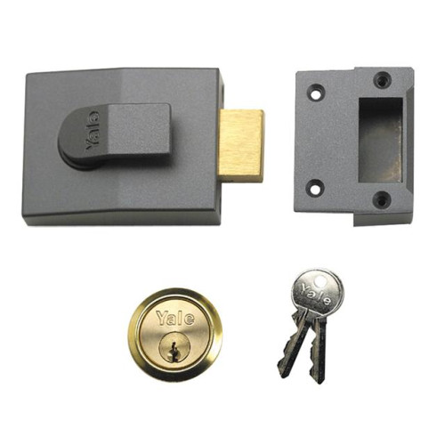 82 Deadbolt Nightlatch DMG Brass Cylinder 60mm Backset Box