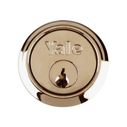 Yale P1109 Replacement Rim Cylinder 2 Keys Satin Chrome Visi