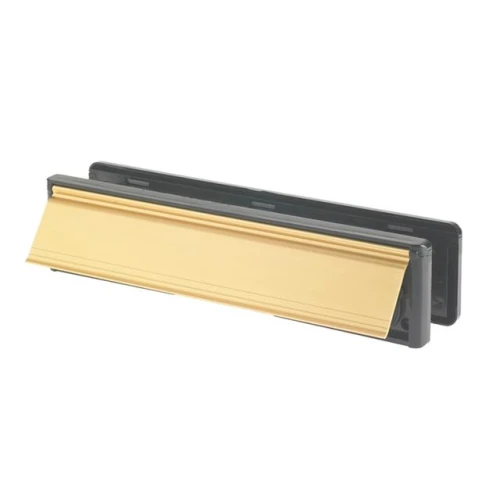 Yale Letter Plate 300mm (12in) Gold Visi