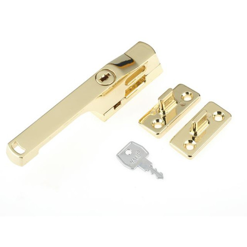 Yale P115PB Lockable Window Handle Polished Brass Finish