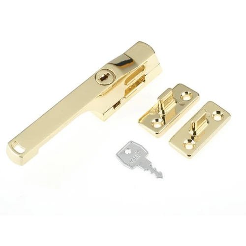 Yale P115PB Lockable Window Handle Polished Brass Finish