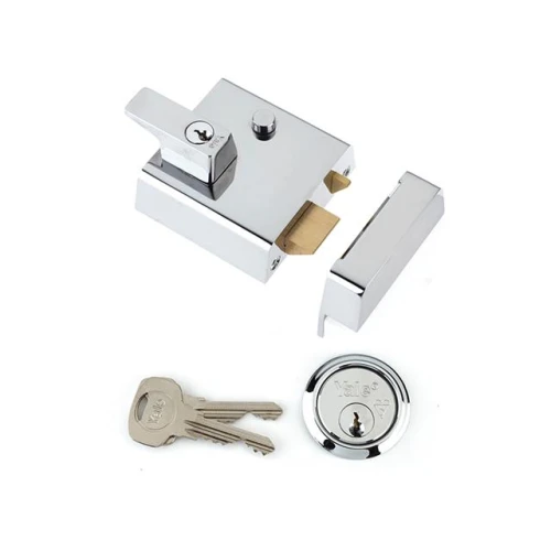 Yale P1 Double Security Nightlatch Chrome Finish 60mm Backset Visi