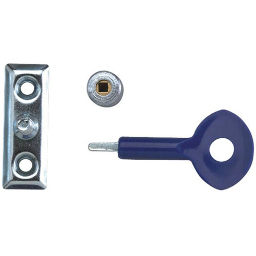 P111 Window Staylocks Satin Chrome Finish Pack of 2