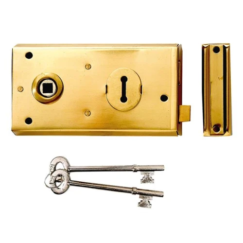 Yale P401 Rim Lock Grey Finish 138 x 76mm Visi
