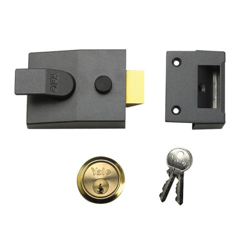 Yale P89 Deadlock Nightlatch Chrome 60mm Backset Visi