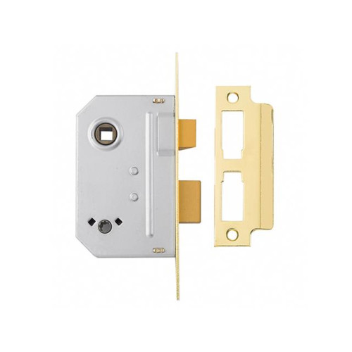 Yale PM236 Bathroom 2 Lever Sash Lock 67mm 2.5in Polished Brass
